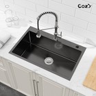 Cozy N Bath 30x19 Inch Overmount Kitchen Sink With Accessors And Drain