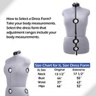 Gray 13 Dials Female Fabric Adjustable Mannequin Dress Form For Sewing  Manne   