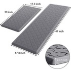 Kitchen Mat  2 Pcs  Cushioned Anti-fatigue Floor Mat Waterproof Non-skid Ergo   