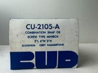 4x Bud Radio Cu-2105-a Combo Snap Screw Type Aluminum  Minibox 5x4x3 Nos Vintage
