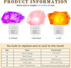 3 Pack Himalayan Salt Lamp Night Light Crystal Night Light Lamp Plug In Rotatabl