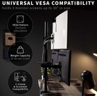 Triple Monitor Stand  Monitor Desk Mount For Three Screens 17 - 32 Inch Screens