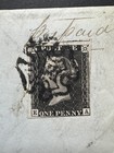 Great Britain Qv 1d Black Plate 10 On Cover To Collumpton  From Liverpool 