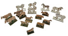 Antique 19th C German Erzgebirge Primitive Wood Farm Animals Folk Art noah s Arc