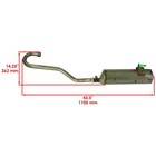 18300-hr3-a20 Exhaust Muffler For Honda Fourtrax Rancher Foreman 4x4 2014-2024