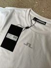 J Lindeberg Ada Womens Sz Small Golf Tee Shirt Tshirt White  32x24    New