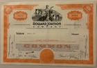 Vintage 1960s Howard Johnson  Hojo Stock Certificate Extinct American Icon Rip