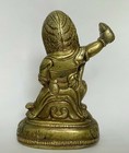 Early 20th Century Eastern Tibetan Buddhist Bronze Statue Of Vajrapani
