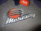Nwt Wnba  Phoenix Mercury Womens Hoodie Hooded Sweatshirt Gray Large Lg