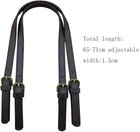 2 Pcs Leather Handles Shoulder Straps With Adjustable Buckle Purse Strap Bag