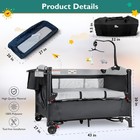 5 In 1 Baby Bassinet - Portable Crib  Bedside Sleeper  Diaper Changer And More