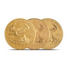 1 2 Oz Proof American Gold Eagle Coin  random Year  Capsules Only 