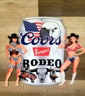 Coors Banquet Metal Sign Man Cave Beer Sign  Official Beer Of Rodeo 13 5x15 In