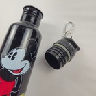 Disney Mickey Mouse Black Aluminum Water Bottle W  Carabiner Lid Bpa Free Jerry