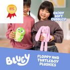 Bluey Friends 2-pack Plush Stuffed Animals For Kids  Floppy And Turtleboy Tv    