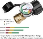 Propane Tank Gauge Level Indicator Leak Detector For 5-40 Lb 2 Pack  2 Pack