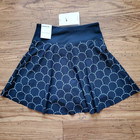 Nike Women s Xs Dri-fit Advantage Repeat Print Tennis Skort Black White New