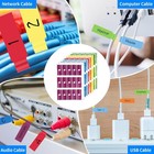 540 Pcs Cable Labels  9 Colors Cord Label  Waterproof Cables Tags  Self Adhes   