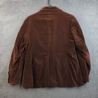 Vintage Russ Blazer Womens Medium Brown Velvet Two Button Pocketed