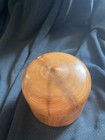 Small Juniper Turned Treen Box -artist Signed 1998--beautiful Wood   Finish-2 