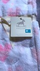 Lullaby Plush Baby Blanket Velvet Hearts Pink White Easy Care 30x40in 76x101cm