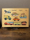 Vintage 1970s Fisher Price Wooden Peg Puzzles  503  508 Complete Holland Lot