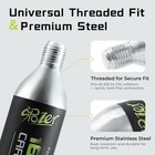 16g Co2 Cartridge For Bike Bicycle Tire Air Inflator Threaded Spozer 12 Pack