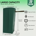 Heavy Duty 72 Gallons Lawn Garden Leaf Bags Reusable Yard Waste Trash Containers