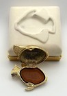 Tropical Fish White Linen Estee Lauder Solid Perfume Compact Semi-full In Box