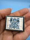 Vintage Pill Case Box Enamel Floral