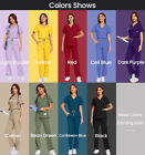 Quality Niaahinn Scrub Uniform Medical Nursing Scrub Set Women V-neck Straight