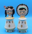 Vintage Holt Howard Kitschy Flat Face Shakers   Rare   Htf 
