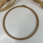 Mixed Lot Of Wooden Embroidery Sewing Quilting Needlepoint Cross Hoops  8 Pcs Y8