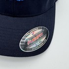 Flexfit Black Blue Solid Embroidered Fitted Baseball Cap Hat L-xl Unisex Adults