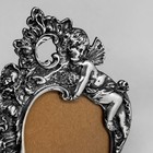 Antique Victorian Rococo Hanau 800 Silver Photo Picture Frame Neresheimer Cherub
