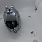 Harley-davidson Chrome Piggy Bank Hog Tank Shaped Vintage Metal Construction