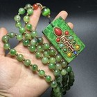Gaogu Jade Set With Dzi Beads And Various Gemstone Pendants Necklaces