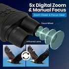 Night Vision Goggles - 4k 42 Mp Binoculars 3   Screen For Darkness Surveillance