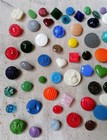 Antique Czech Glass Buttons - Vintage - Art-deco - 1920  s-1930  s  83pcs  - H243