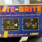 Vintage 1967 Lite-brite 5455 Tested Works Original Box Several Unused Sheets