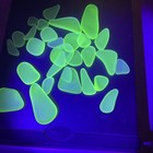 3 Oz Uranium Glass Tumbled Chunks Pieces Vaseline Uv Glow