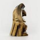Vintage Wooden Owl Figurine Hand-carved 6 