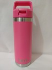 New Carnival Cruise Yeti 18 Oz Rambler Bottle tropical Pink flip   Sip Straw Cap