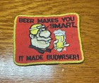 Beer Makes You Smart Budweiser St Louis Beer Brewery Retro Vintage Patch Lemans