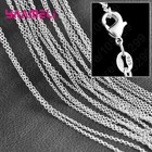 Wholesale 10pcs 925 Sterling Silver 1mm Rolo Chain Necklace 16 -24  Bulk Jewelry