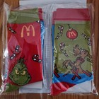 Set Of 2025   2024 Mcdonalds Canada Exclusive Grinch Socks-brand New  Unopened