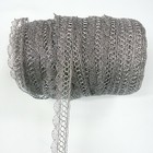 Perial Co Metallic Antique Vintage Looking Lace Trim Silver Sold By The Yard
