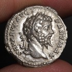 Winged Victory Denarius Ancient Roman Empire Silver Coin 200ad Sept Severus Xf