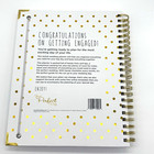 Wedding Planner   Organizer Gold Undated Bridal Diary Book Organizer Hardcover