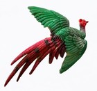 Vintage Japan Pheasant Bird Figural Brooch Pin Plastic 
